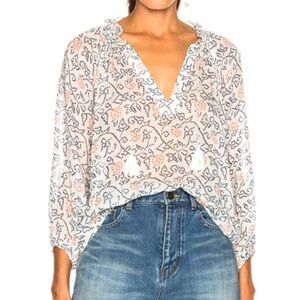 Ulla Johnson silk ruffled blouse